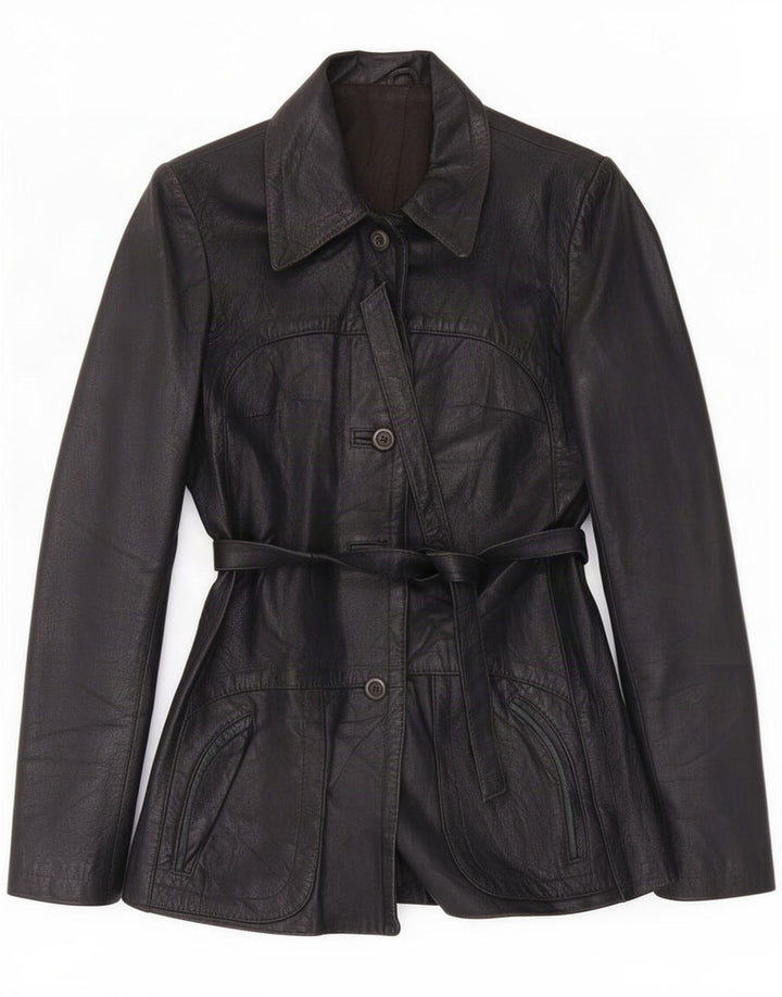 Vintage ženska kožna jakna UK 8 Small Black