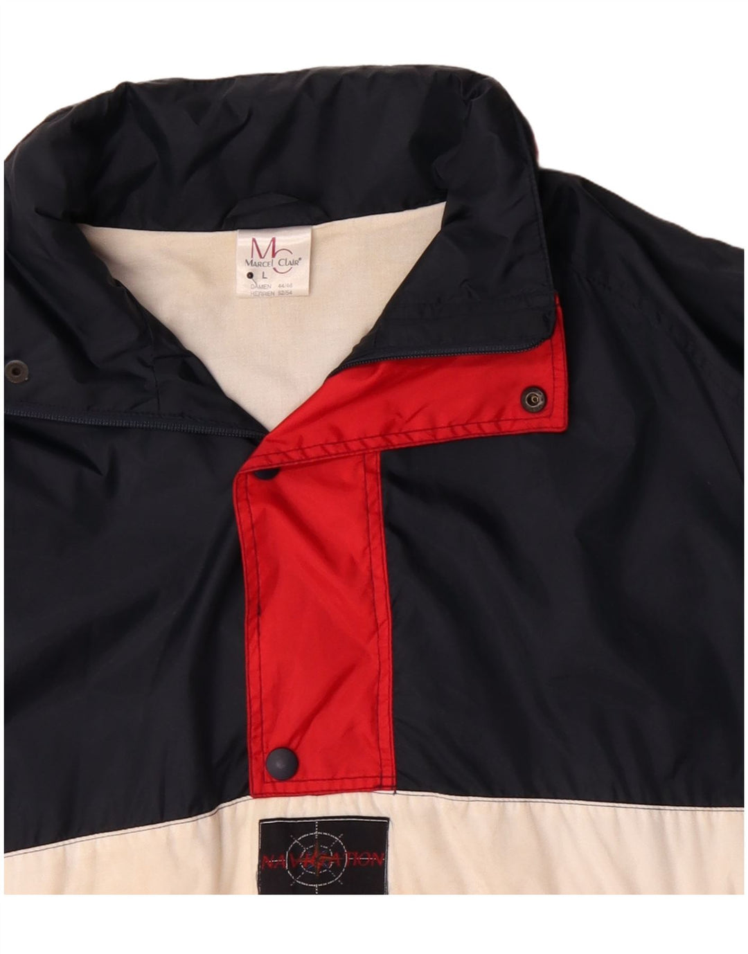 Marcel Clair muška anorak jakna UK 40 Large tamnoplava poliamidna boja