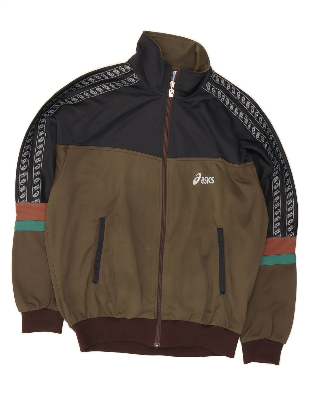 ASICS muška vintage gornja jakna za trenirku IT 48 srednje zelene boje