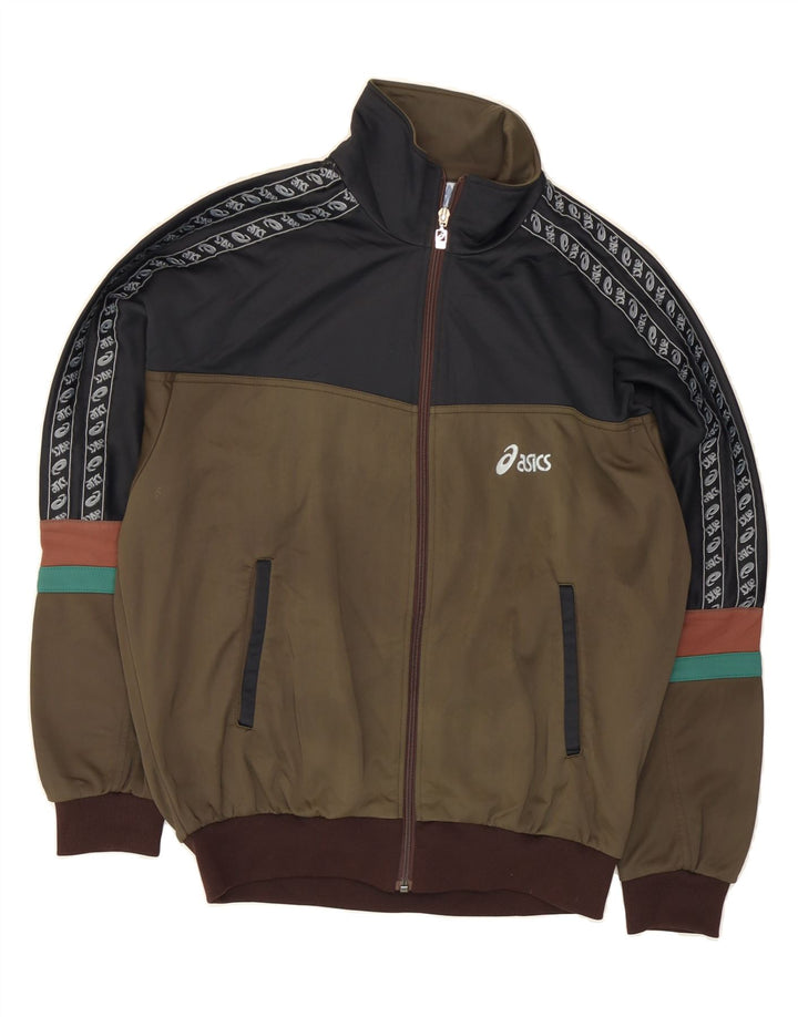 ASICS muška vintage gornja jakna za trenirku IT 48 srednje zelene boje