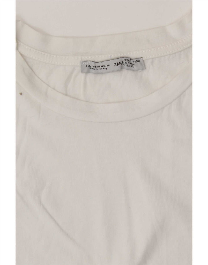 Zara ženska majica kratkih rukava s grafičkim motivima UK 10 Small White