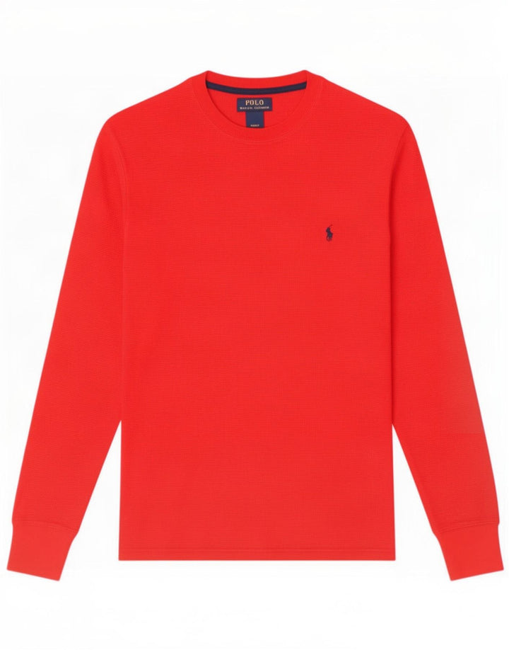 Polo Ralph Lauren muška obična majica dugih rukava, mali crveni pamuk