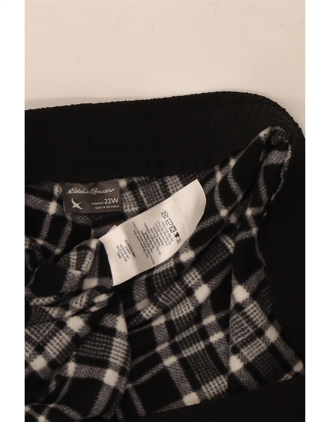 EDDIE BAUER Ženske kargo trenirke Hlače US 22 3XL crni poliester