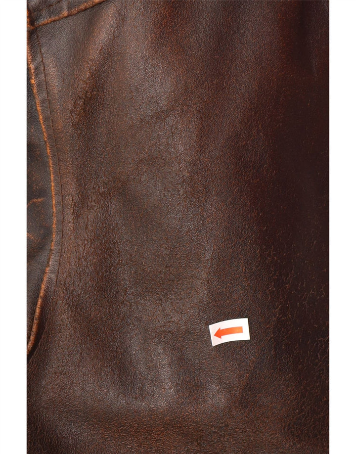 ALAN GORDON Muška kožna jakna IT 52 XL smeđa koža