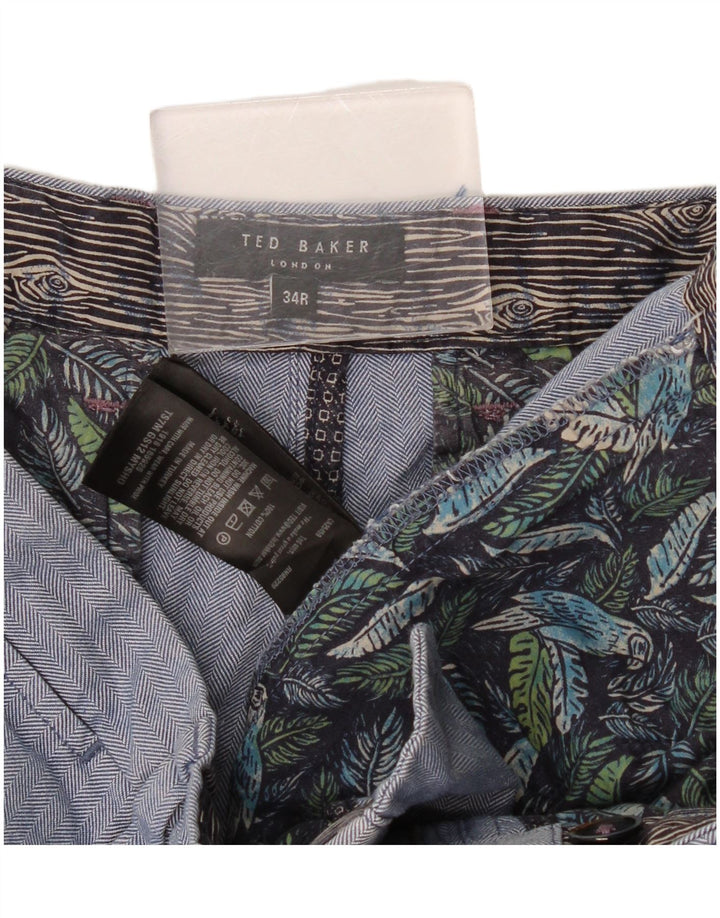 Muške chino kratke hlače Ted Baker W34, pamuk, velika plava riblja kost