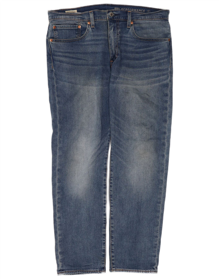 Levi's muške 502 ravne traperice W34 L30 plavi pamuk