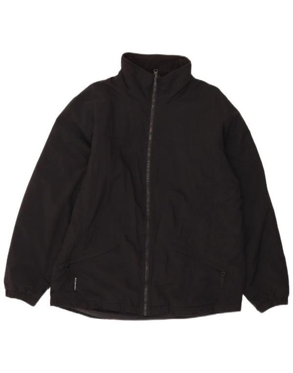 COLUMBIA Ženska vjetrovka široke podstave UK 16 Veliki crni najlon