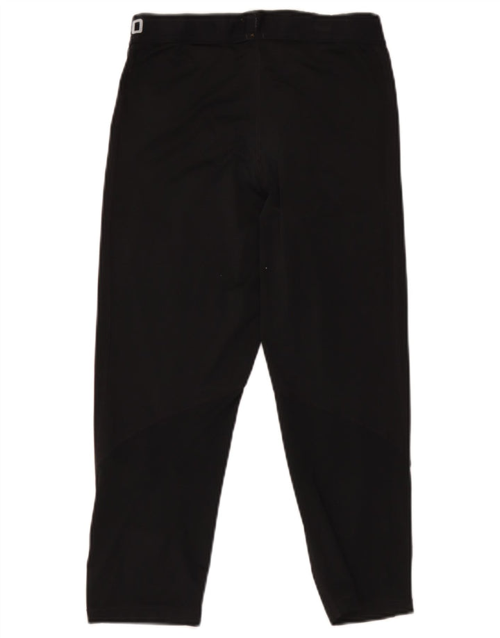 Nike Ženske Graphic Capri Trenirke Hlače UK 12 Srednji crni poliester
