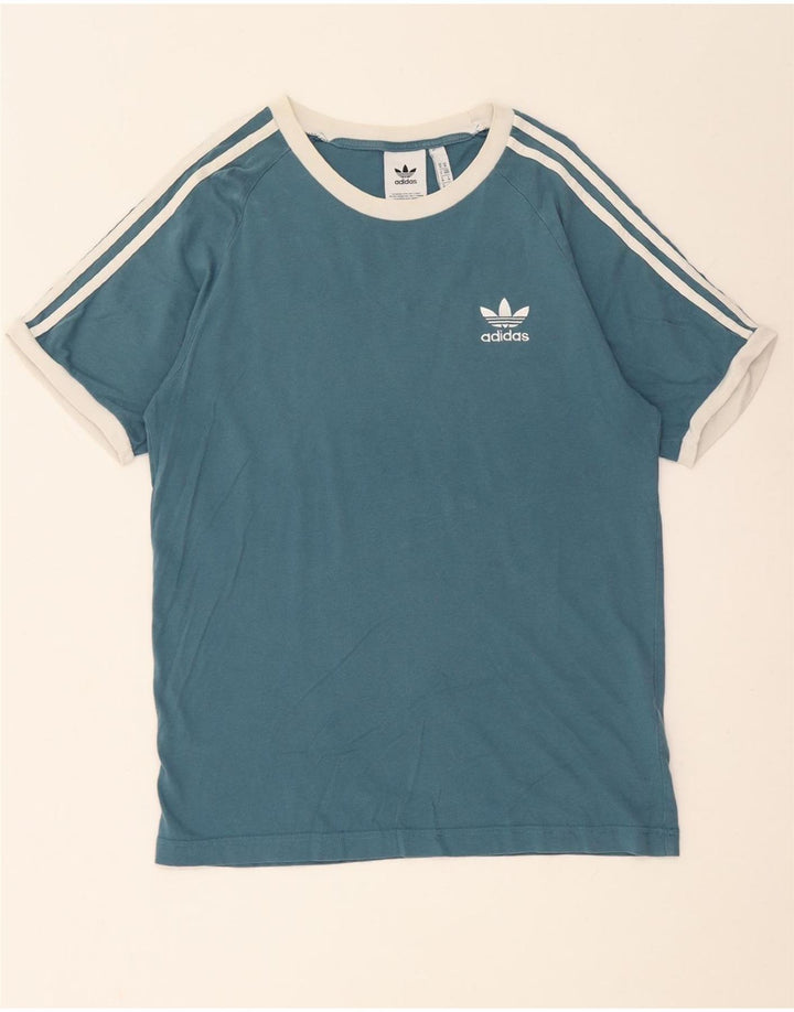 ADIDAS muška majica kratkih rukava Srednje plavi pamuk