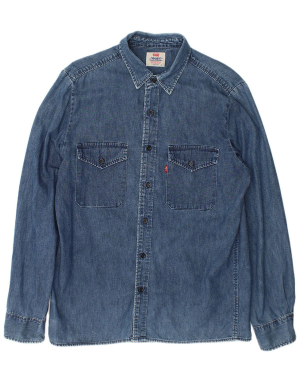Levi's muška traper košulja velika plava pamuk