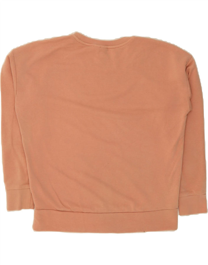 ADIDAS Womens Graphic Oversized Sweatshirt Jumper UK 16 Large Pink Vintage Adidas and Second-Hand Adidas from Messina Hembry 