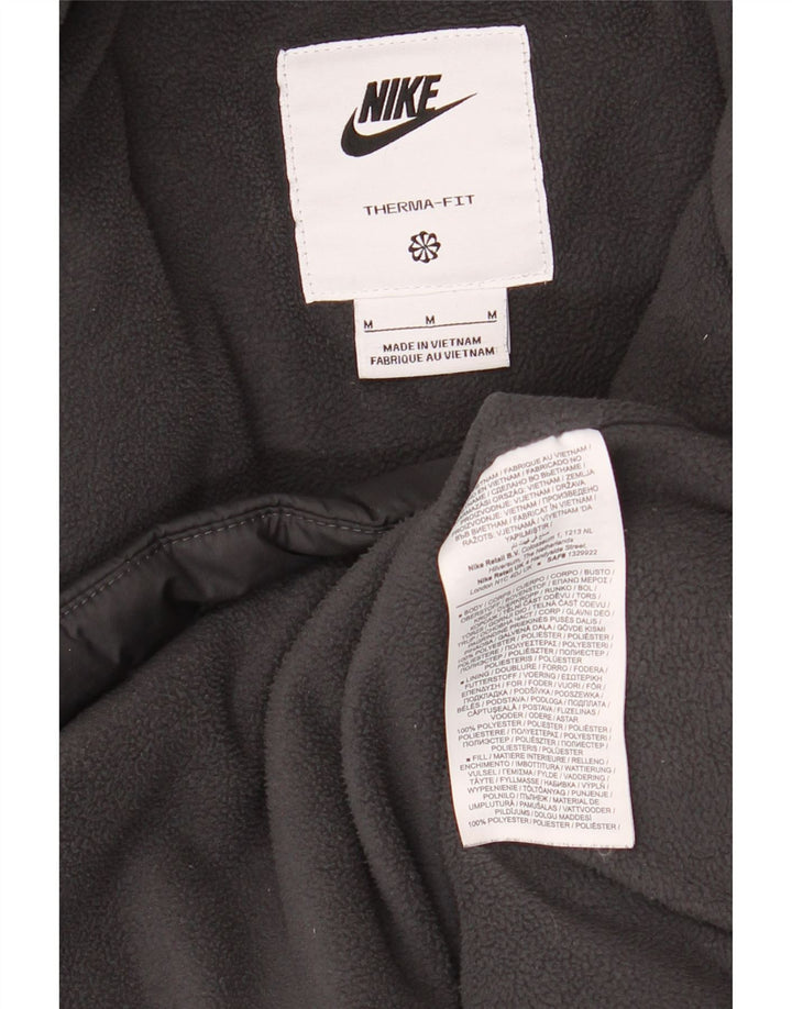 Nike muška Therma-Fit podstavljena jakna s kapuljačom UK 38 Srednje crni poliester