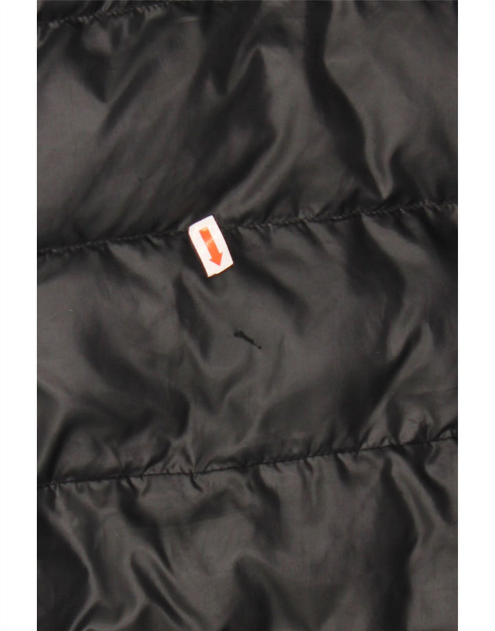 Podstavljena jakna ADIDAS za dječake 9-10 godina, crni poliester