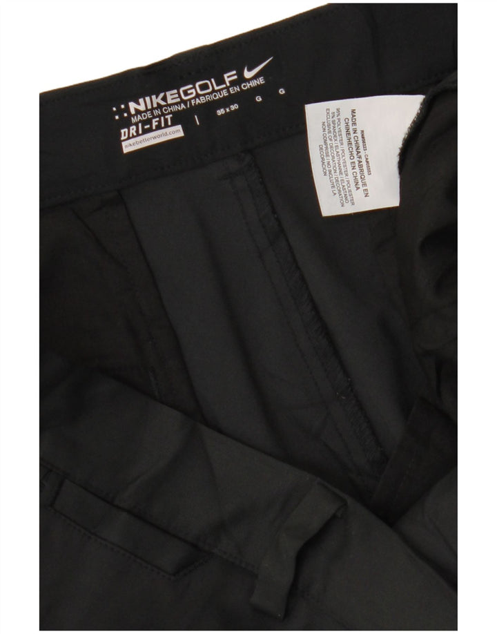 Nike muške Dri Fit Straight Chino hlače W35 L30 crni poliester