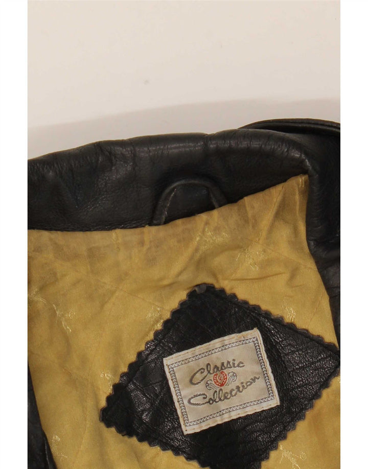 CLASSIC muška kožna biciklistička jakna UK 42 XL crna