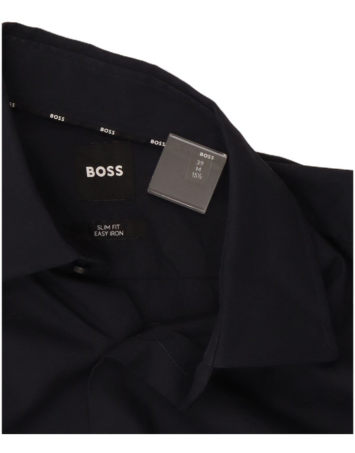 Hugo Boss muška uska košulja veličina 39 15 1/2 srednje tamnoplava