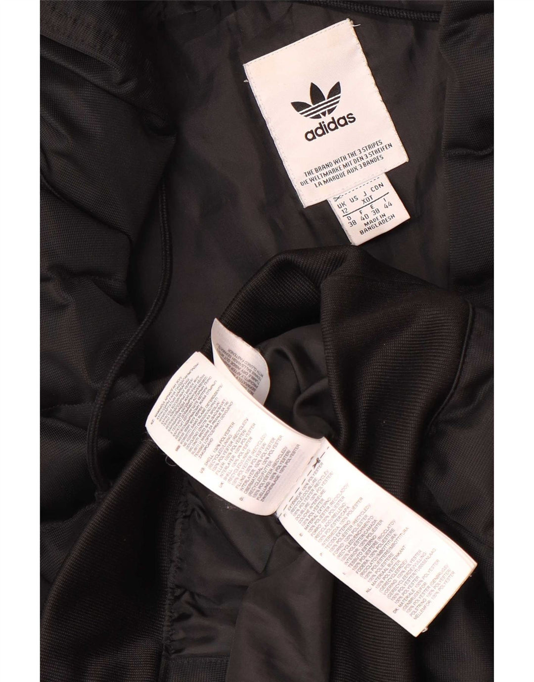 Adidas ženska podstavljena jakna s kapuljačom UK 12 srednji crni poliester