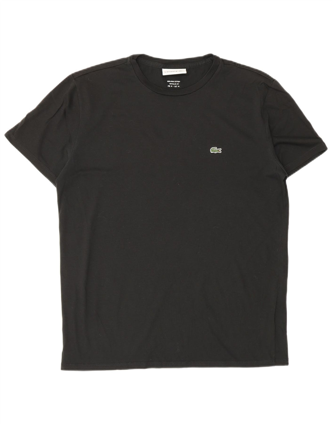 Lacoste muška majica kratkih rukava Regular Fit, gornja veličina 4, srednji crni pamuk