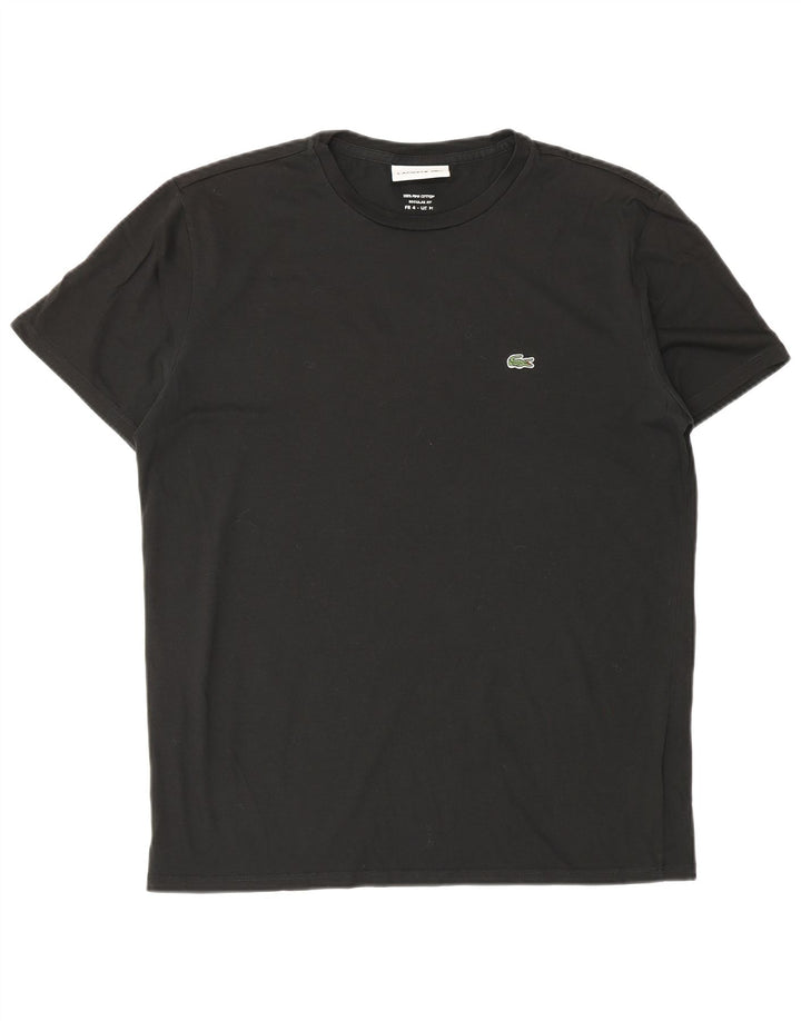 Lacoste muška majica kratkih rukava Regular Fit, gornja veličina 4, srednji crni pamuk