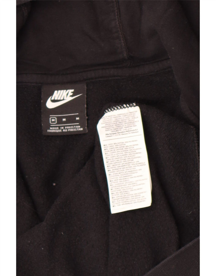 Nike muški pulover s kapuljačom na patentni zatvarač, srednji crni pamuk