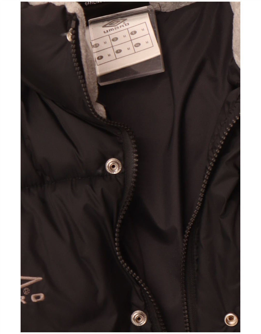 Umbro muška podstavljena jakna UK 38 Srednji crni najlon