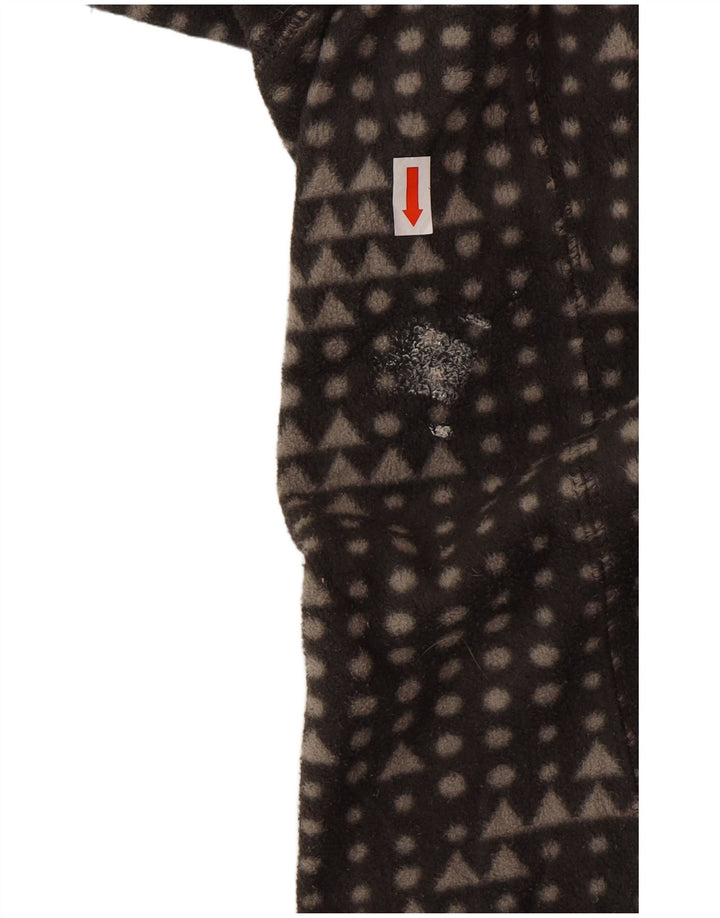 Eddie Bauer ženska flis jakna UK 14 srednje siva geometrijski poliester