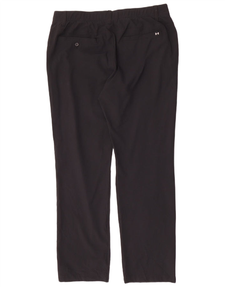 UNDER ARMOUR Muške ravne chino hlače W38 L32 crni poliester