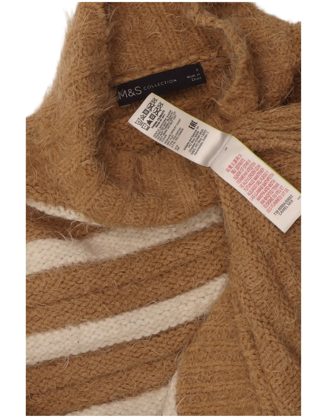 MARKS & SPENCER Ženski džemper s kornjačičastim ovratnikom UK 10 Small Brown