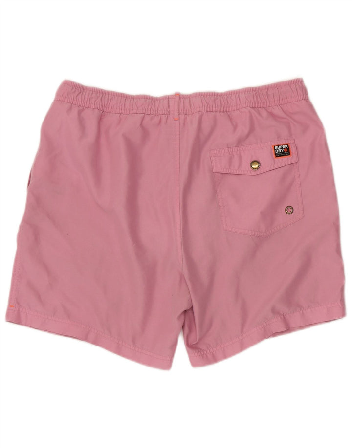 Superdry muške kratke hlače za plivanje XL ružičasti poliester
