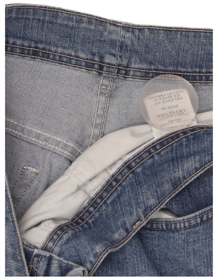 LEE Ženske traper kratke hlače opuštenog kroja US 20 3XL W38 plavi pamuk