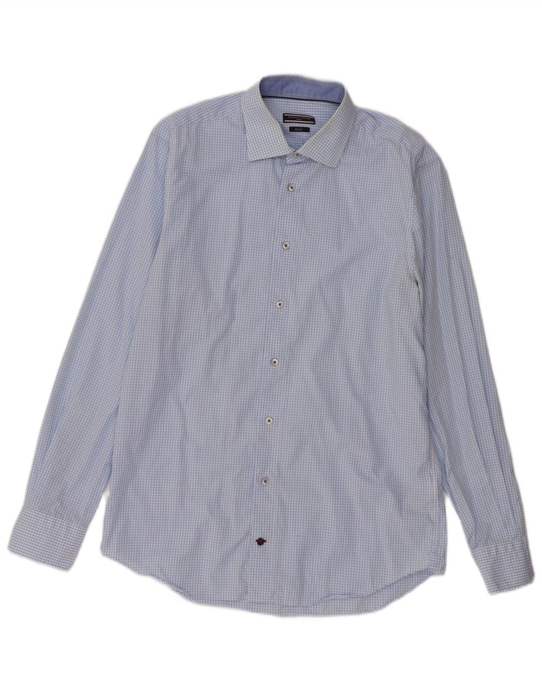 Tommy Hilfiger muška košulja po mjeri veličina 40 15 3/4 srednje plava gingham