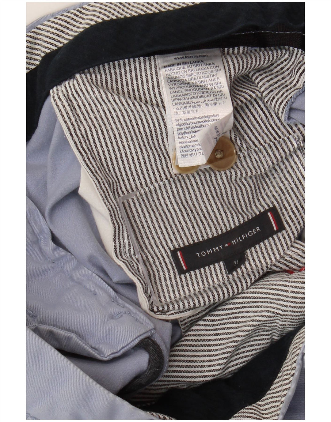 TOMMY HILFIGER Muške chino kratke hlače W31 Srednje plavi pamuk