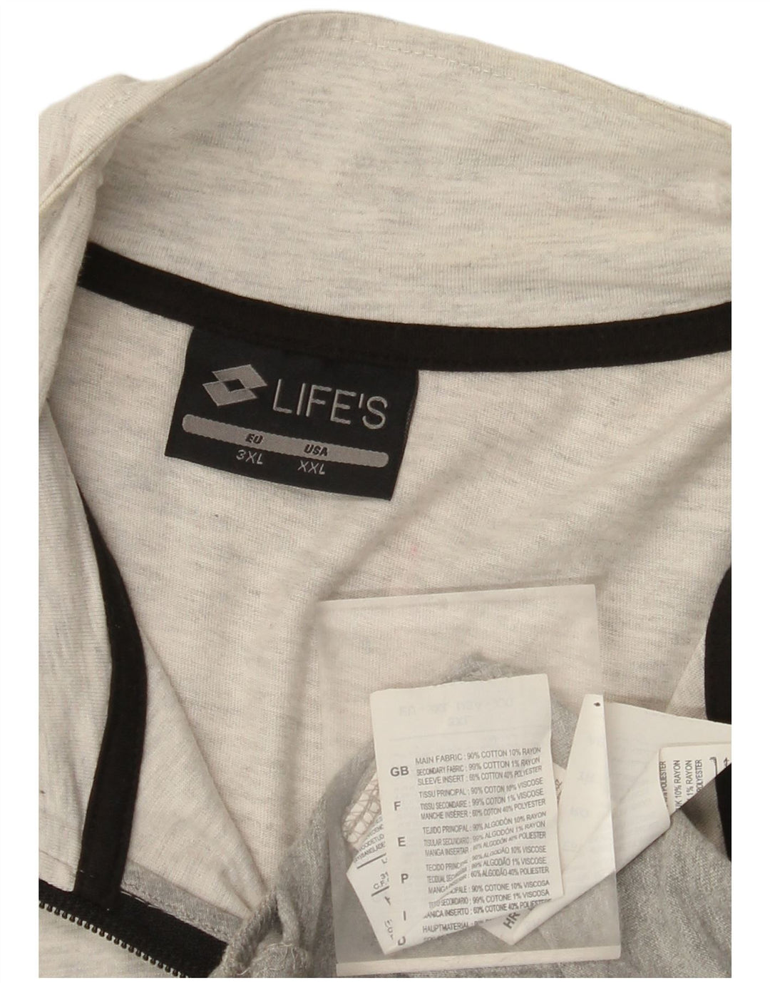 Lotto muška gornja jakna od trenirke 2XL sivi pamuk u boji