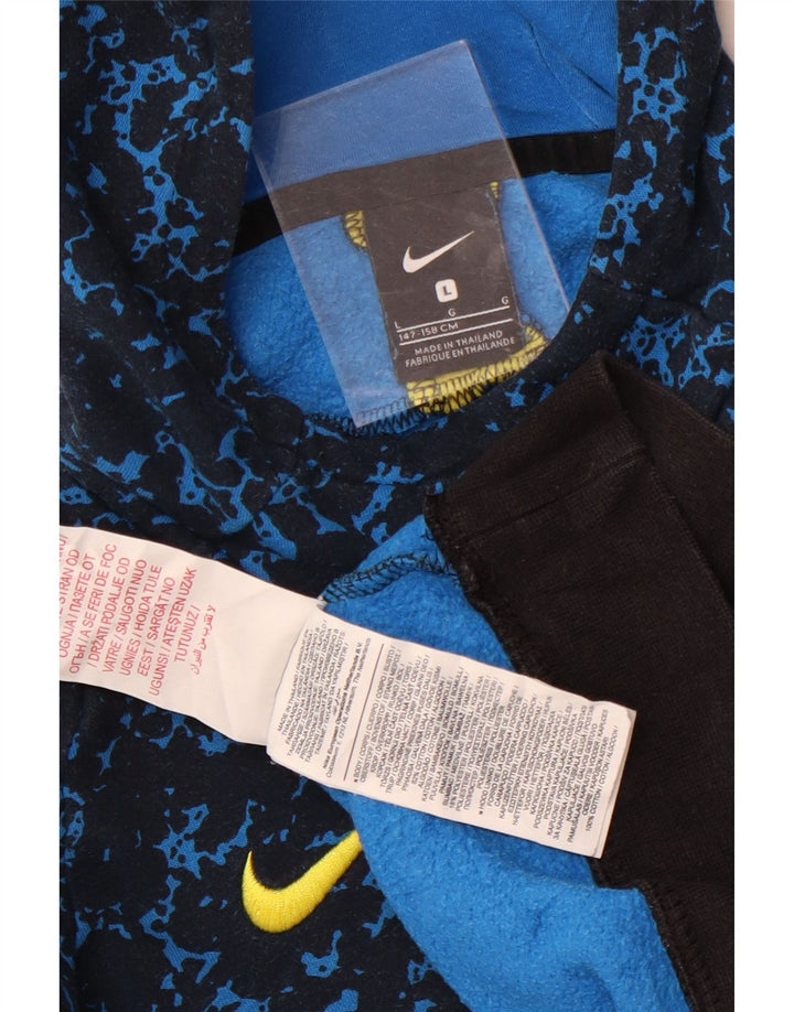 Nike Boys Inter Milan majica s kapuljačom 12-13 godina velika tamnoplava na točkice