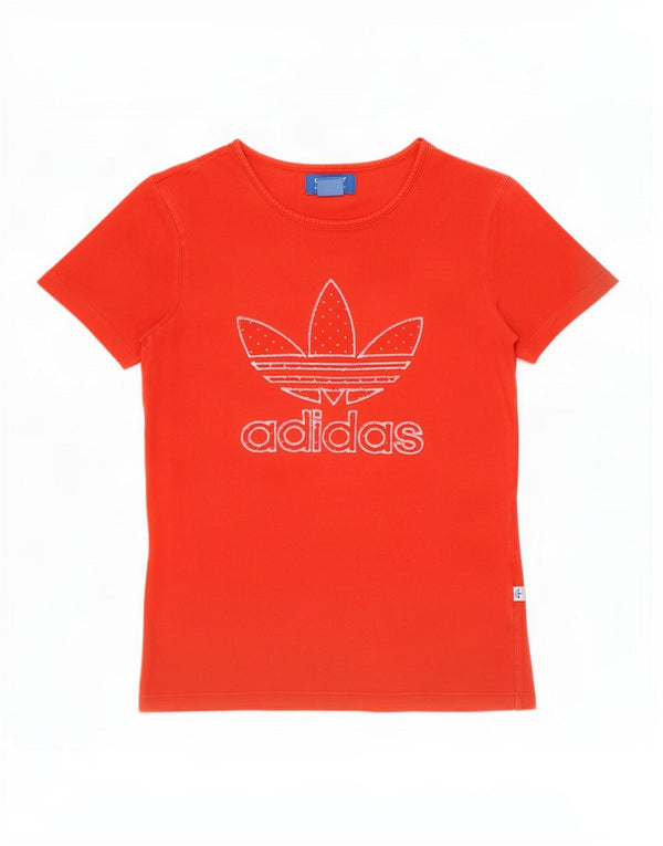 Adidas ženska majica kratkih rukava s grafičkim motivima UK 8, mali crveni pamuk
