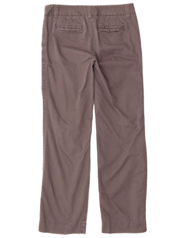 TOMMY HILFIGER Ženske chino hlače širokih nogavica US 10 Large W32 L32 Siva