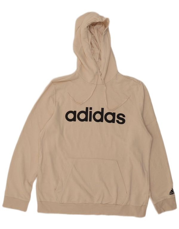 Adidas ženska majica s kapuljačom s kapuljačom UK 20/22 XL sivobijeli pamuk