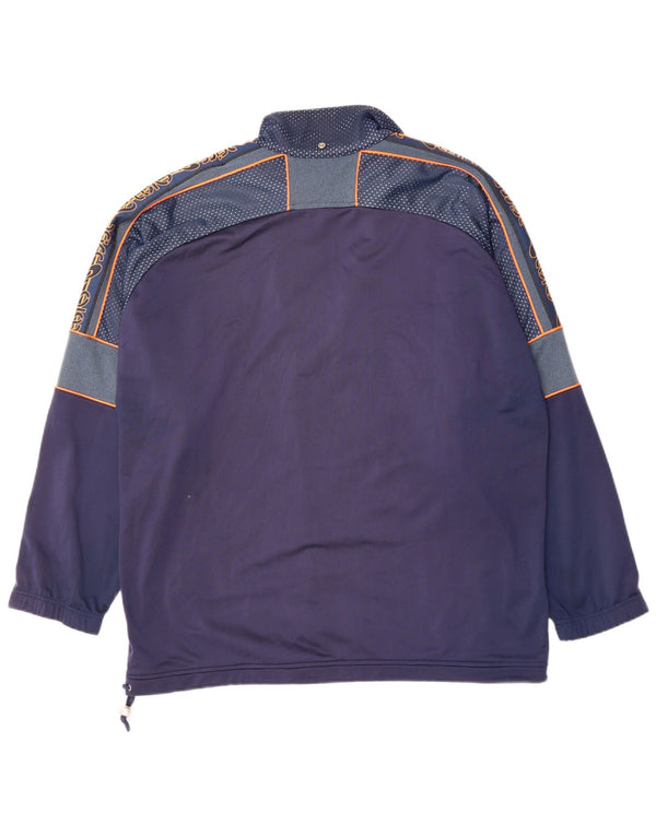 ASICS muška trenirka s grafičkim motivima, gornja jakna 2XL tamnoplavi poliester