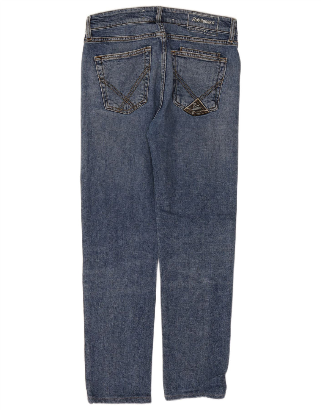 Roy Rogers Ženske otrcane uske traperice W31 L29 Plavi pamuk