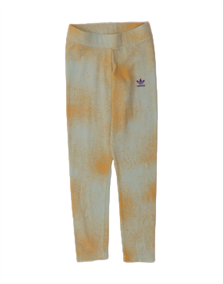 ADIDAS Womens Leggings UK 8 Small  Turquoise Tie Dye Vintage Adidas and Second-Hand Adidas from Messina Hembry 