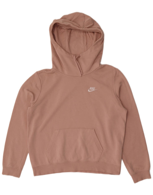 Nike Ženska majica s kapuljačom UK 14 Srednje ružičasti pamuk