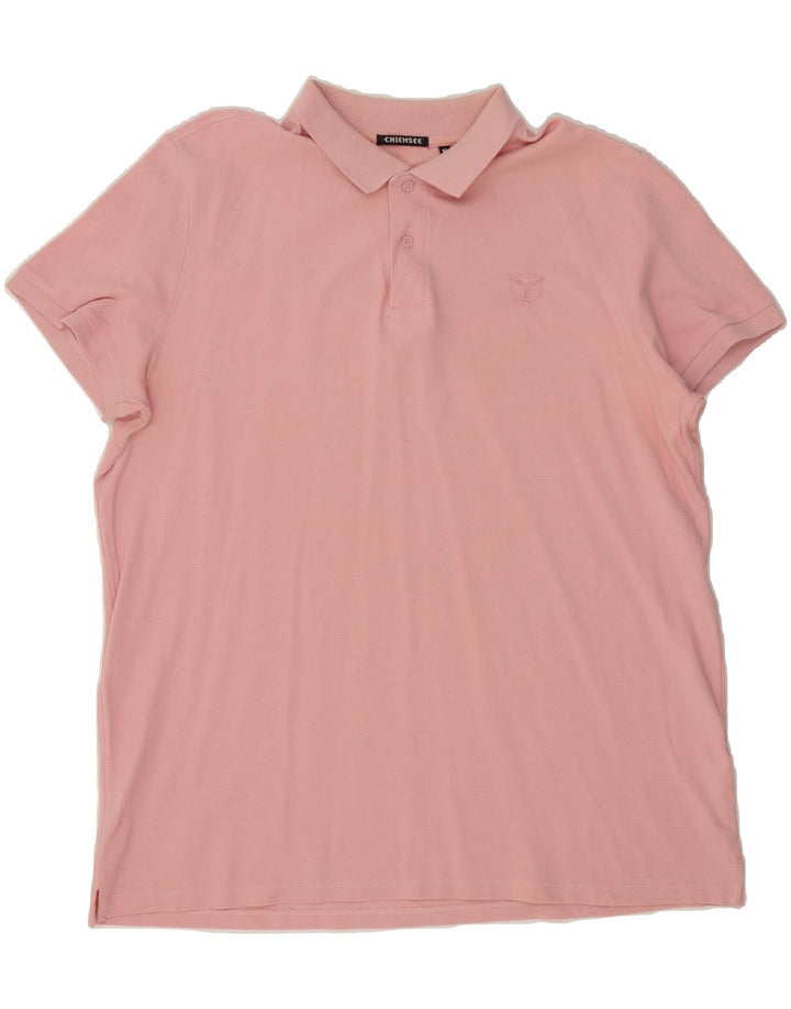 CHIEMSEE Mens Polo Shirt XL Pink Cotton Vintage Chiemsee and Second-Hand Chiemsee from Messina Hembry 