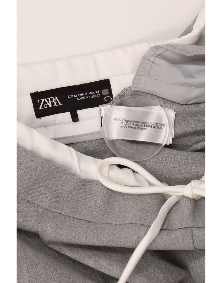 ZARA ženske chino hlače s klinovima srednje veličine W30 L28 sivi poliester
