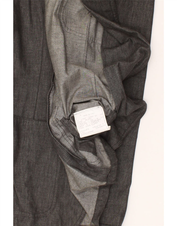 CERRUTI 1881 Mens 2 Button Blazer Jacket IT 50 Large Grey Cotton Vintage Cerruti 1881 and Second-Hand Cerruti 1881 from Messina Hembry 