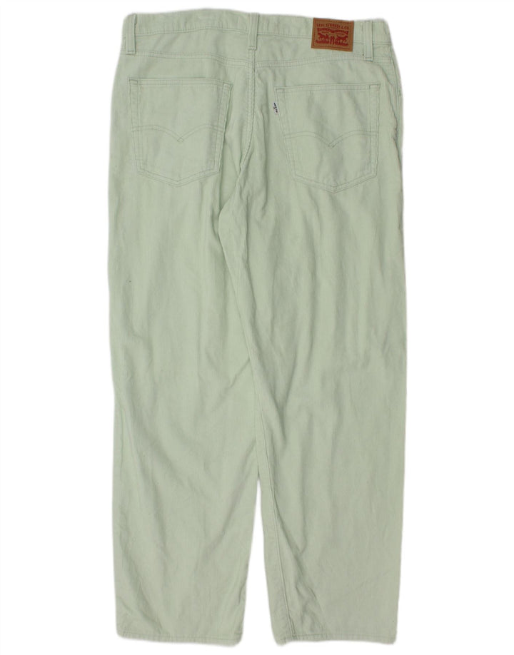 LEVI'S široke široke hlače od samta W32 L30 Zeleni pamuk