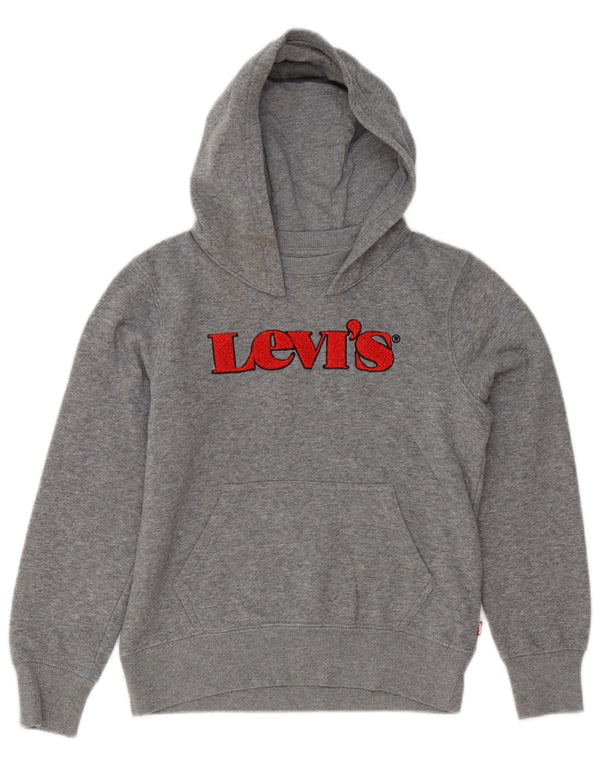 Levi's Boys majica s kapuljačom s kapuljačom 9-10 godina, sivi pamuk