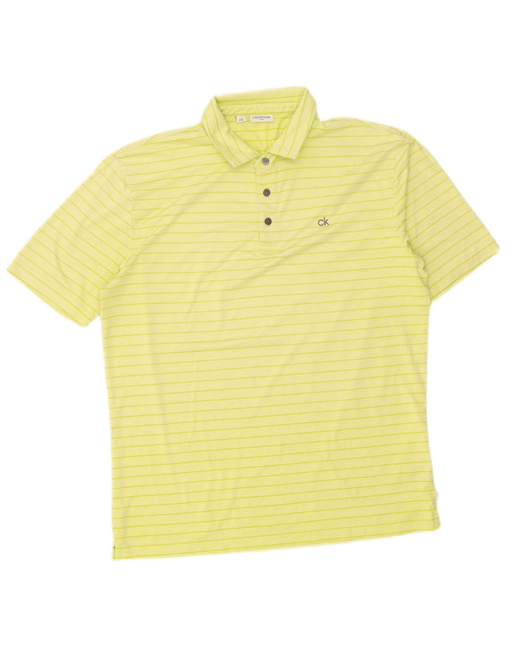 Calvin Klein muška polo majica od poliestera velikih žutih pruga
