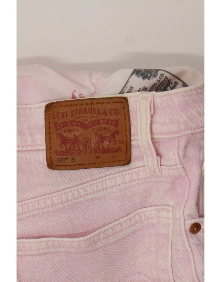 Levi's ženske 501 ravne traperice male W27 L29 ružičaste