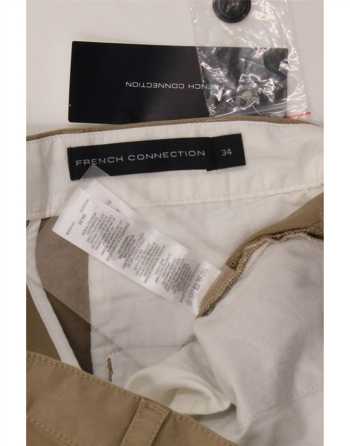 FRENCH CONNECTION Muške ravne chino hlače W34 L32 Bež pamuk