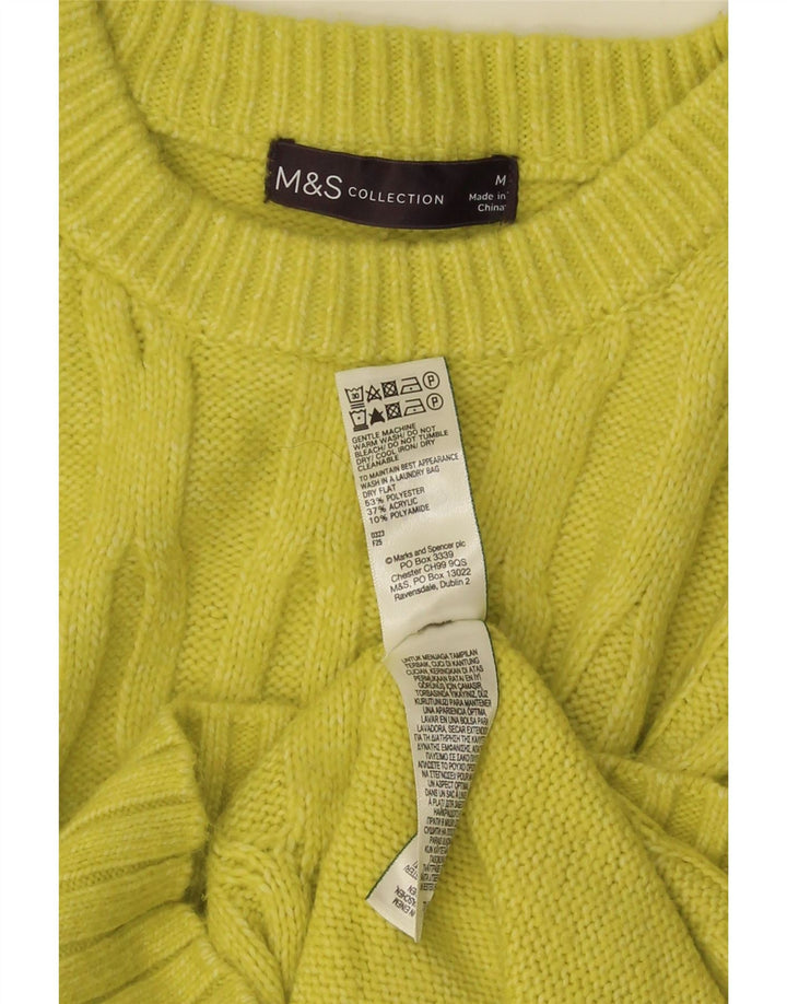 Marks & Spencer ženski džemper s okruglim izrezom UK 14 srednje žuta